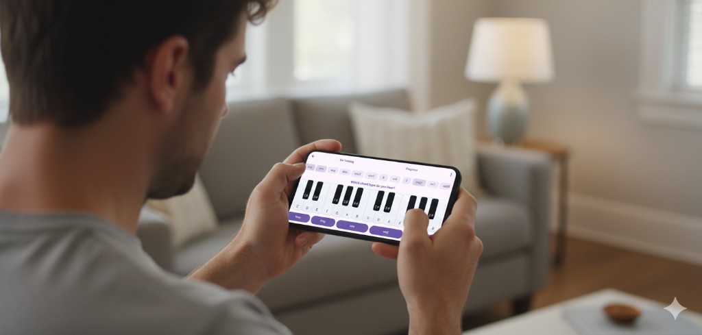 Chordwise app in use